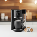 Kaffinated Kat Single Serve K-Cup Coffee Maker matte black